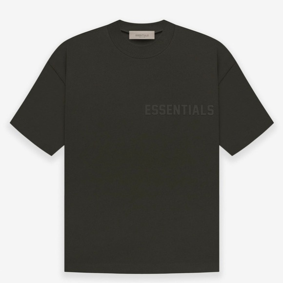 Fear of God Essentials T-Shirt Off Black NWT - Picture 1 of 5